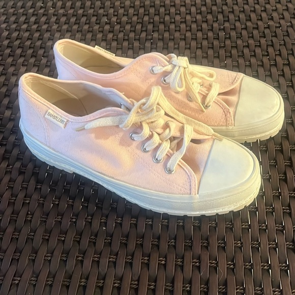 SAM AND LIBBY WOMEN'S pink chunky lace up SNEAKERS SIZE 8.5 - Picture 1 of 12